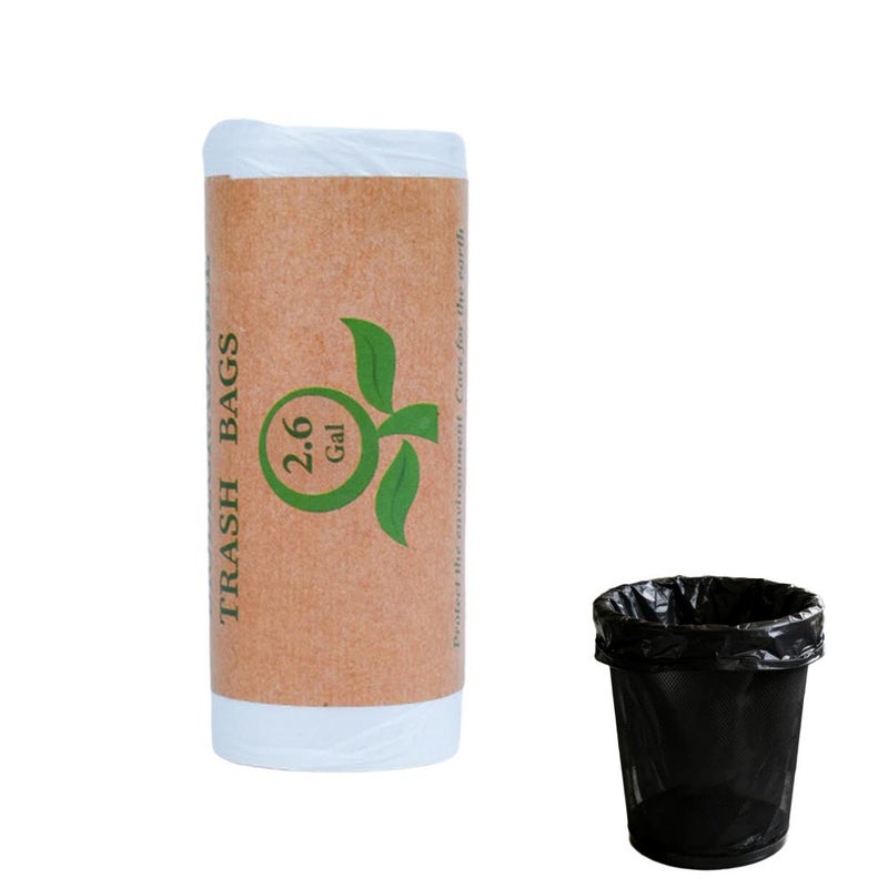Biodegradable garbage bags, thickened and enlarged, starch-based white cleaning bags, wholesale, perforated storage bags